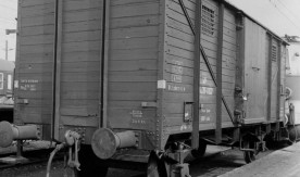 Wagon towarowy WP y28-41937 na ekspozycji Muzeum Kolejnictwa w Warszawie,...